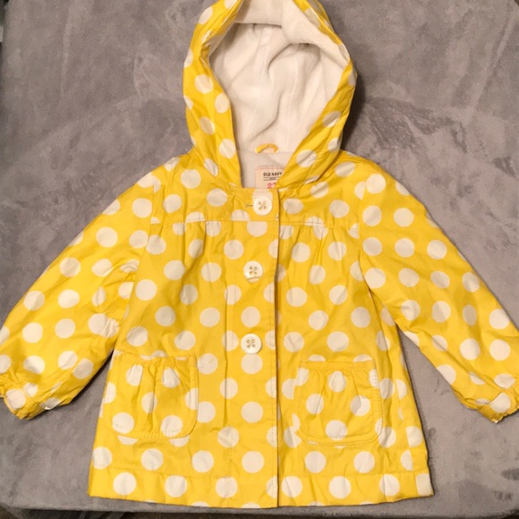 Yellow polka dot raincoat Clearance